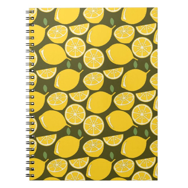 Lemon Yellow Modern Fun Niedlich Notizblock (Vorderseite)