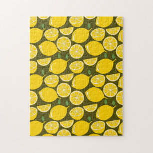 Lemon Yellow Modern Fun Niedlich Puzzle