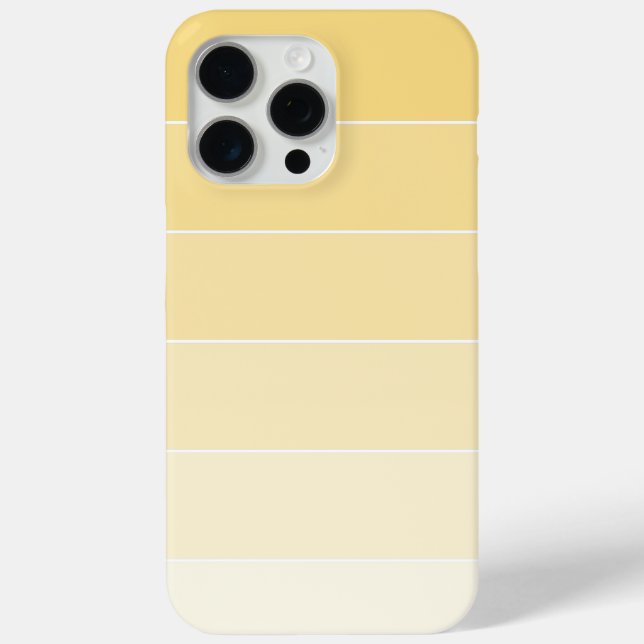 Lemon Yellow Ombré Streifen Case-Mate iPhone Hülle (Rückseite)