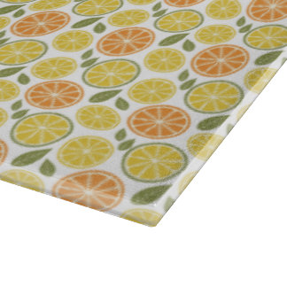 Lemon yellow orange  Pattern  Schneidebrett