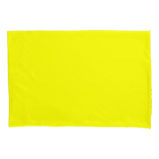 Lemon Yellow Single Standard Size Kissen Case Kissenbezug (Vorderseite)