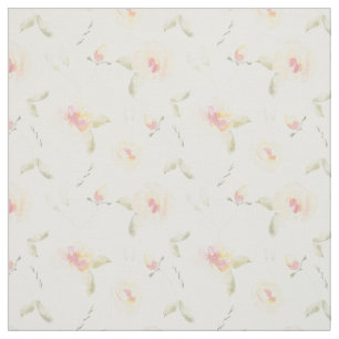 Lemon Yellow Watercolor-Blume Stoff