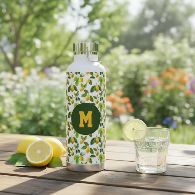 Lemon Zest Pattern Trinkflasche (Von Creator hochgeladen)