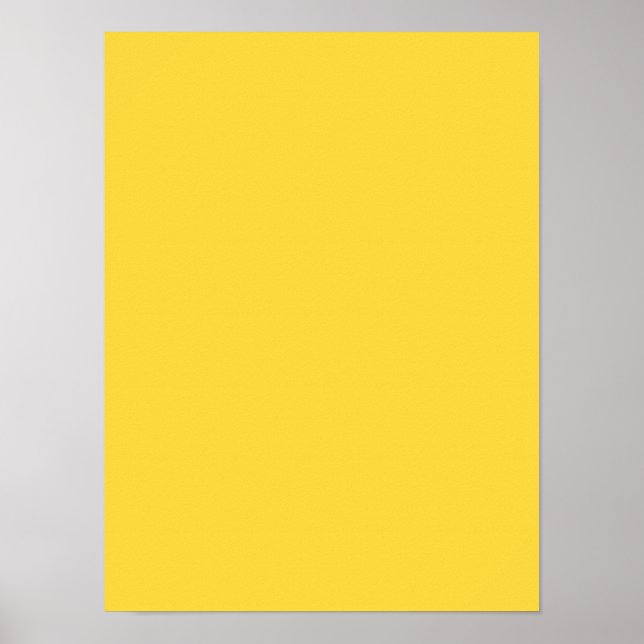 Lemon Zest Yellow Trend - Farbvorlage angepasst Poster (Vorne)