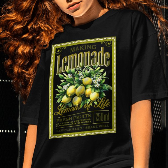 Lemonade alt gestylt aussehen Label dunkel T-Shirt (Von Creator hochgeladen)