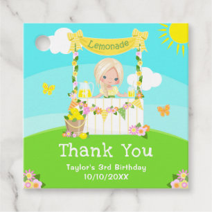 Lemonade Blonde Hair Girl Birthday Vielen Dank Geschenkanhänger