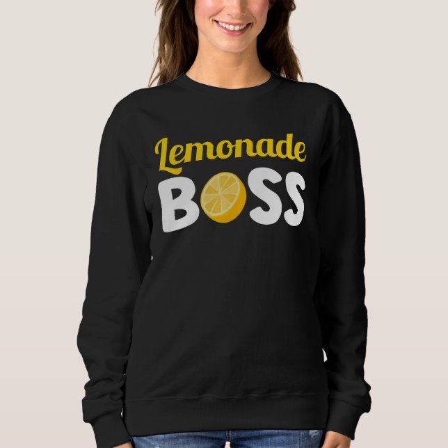 Lemonade Boss Stand Lemon Juice Summer Entrepreneu Sweatshirt (Vorderseite)