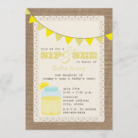 Lemonade Burlap  Sip und siehe Einladung