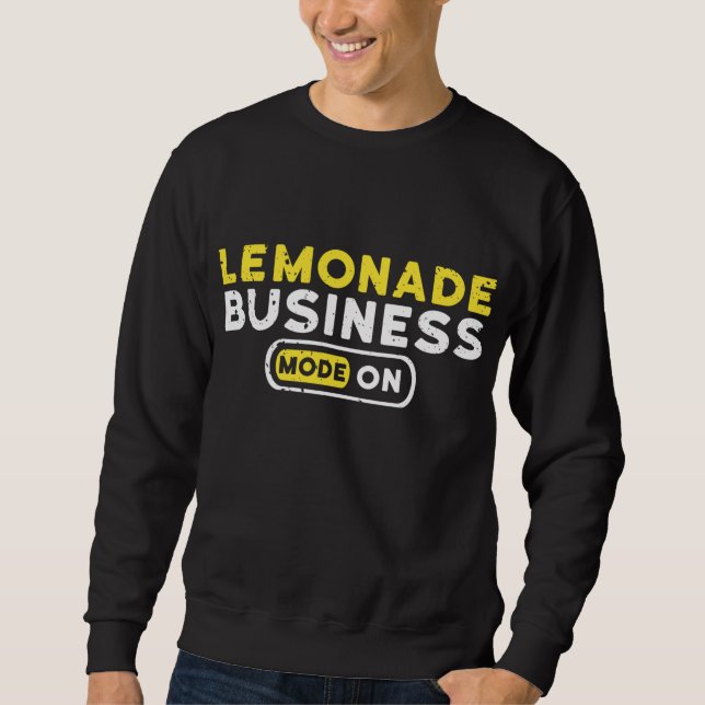 Lemonade Business Mode auf Sommer-Fruchtsaft Sweatshirt (Vorderseite)