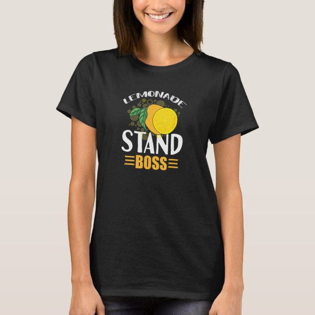 Lemonade CEO Security Stand Lemon Juice T-Shirt (Vorderseite)