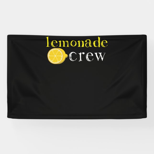 Lemonade Crew Niedlich Lemonade Stand Workers Banner (Horizontal)