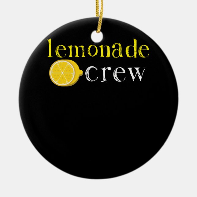 Lemonade Crew Niedlich Lemonade Stand Workers Keramik Ornament (Vorne)