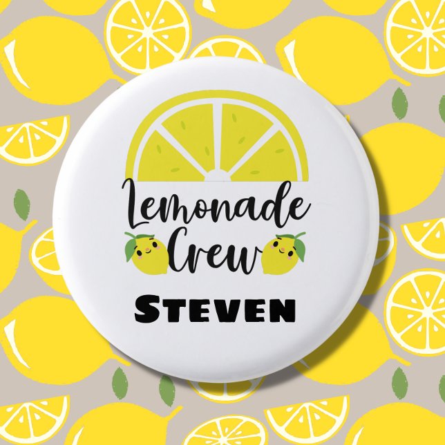 Lemonade Crew Personalisiert Lemonade Stand Button (Von Creator hochgeladen)