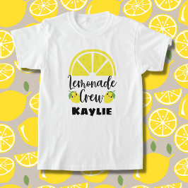 Lemonade Crew Personalisiert Lemonade Stand T-Shirt