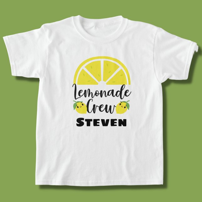 Lemonade Crew Personalisiert Lemonade Stand T-Shirt (Von Creator hochgeladen)