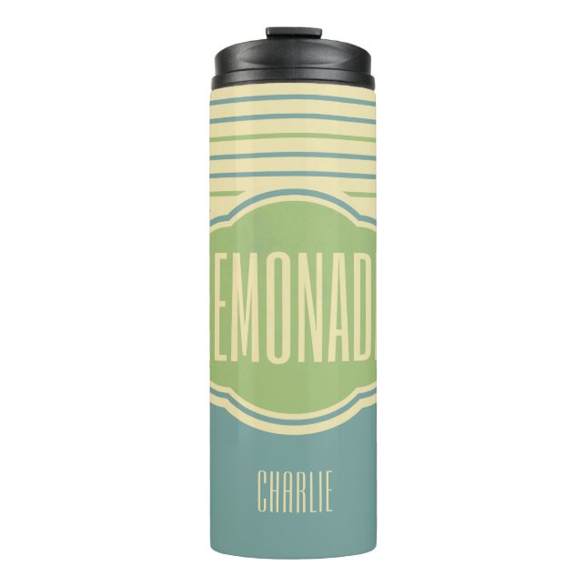 "Lemonade" individuelle Name tumbler Thermosbecher (Vorderseite)