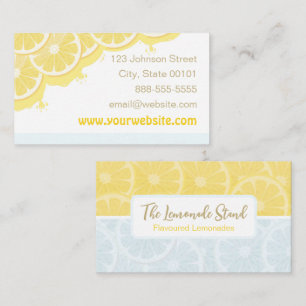 Lemonade Lemons Business Card Visitenkarte