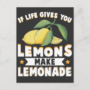 Lemonade Lover Kid Frucht Sour Lemon Stand Postkarte