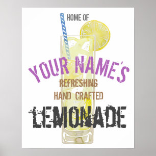 Lemonade Personalisiert Poster