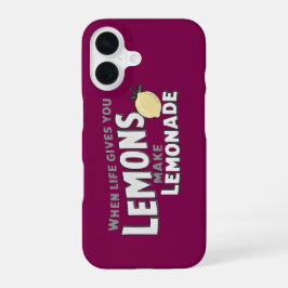 Lemonade Quote Optimism Funny Lemons iPhone Case iPhone 16 Hülle