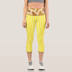 "LEMONADE SAFARI" HOCHTAILLE CAPRI LEGGINGS