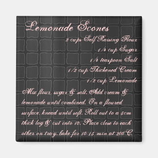 Lemonade Scones Recipe Magnet Seide