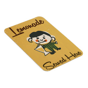 Lemonade serviert hier Vintage Getränke kommerziel Magnet