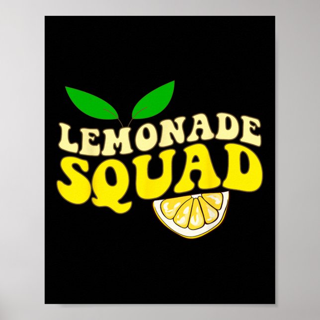 Lemonade Squad Funny für Stand Boss Lemon Juice Su Poster (Vorne)