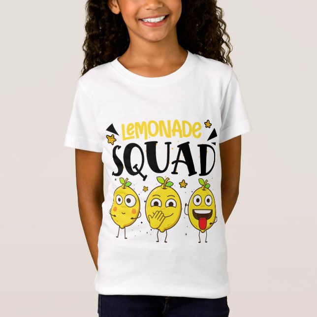 Lemonade Squad Summer Funny Lemon Fruchtliebhaber T-Shirt (Vorderseite)