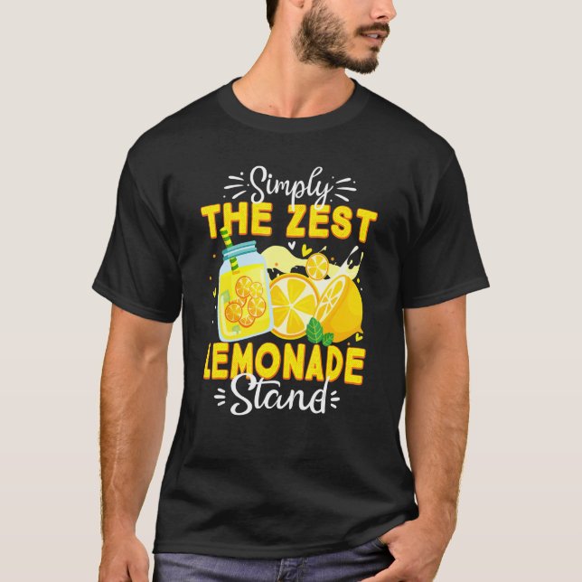 Lemonade Stand Boss Lemon Juice einfach der Zest T-Shirt (Vorderseite)