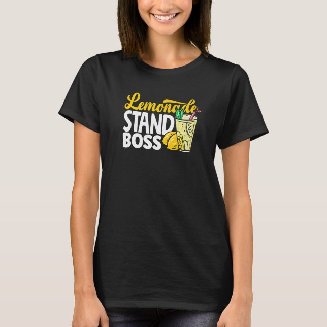 Lemonade Stand Boss Lemon Juice Store T-Shirt (Vorderseite)