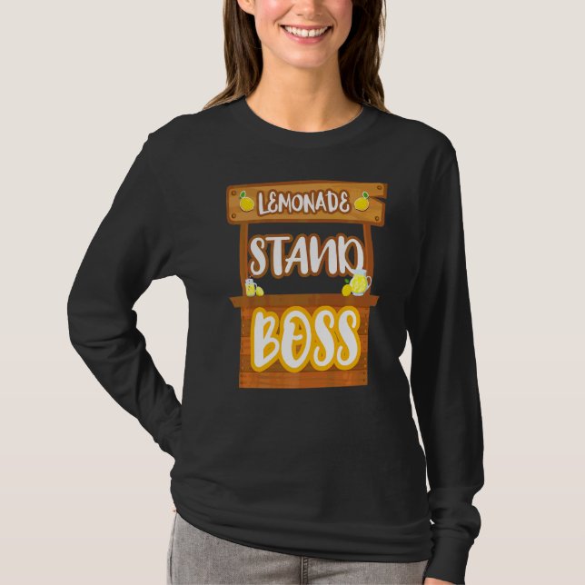 Lemonade Stand Boss Lemon Juice T-Shirt (Vorderseite)