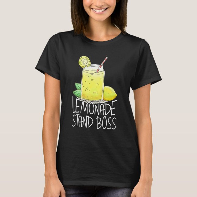 Lemonade Stand Boss Lemon Juice T-Shirt (Vorderseite)