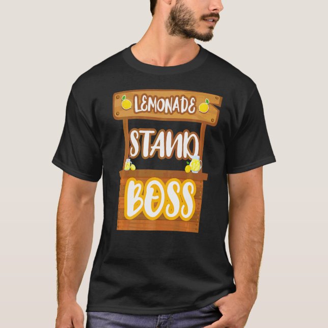 Lemonade Stand Boss Lemon Juice T-Shirt (Vorderseite)