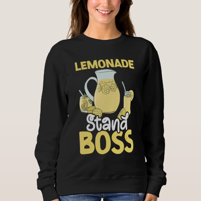 Lemonade Stand Boss Lemonade Juice Lemonade Crew Sweatshirt (Vorderseite)