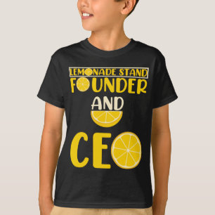 Lemonade Stand Boys Girl Funny CEO T-Shirt