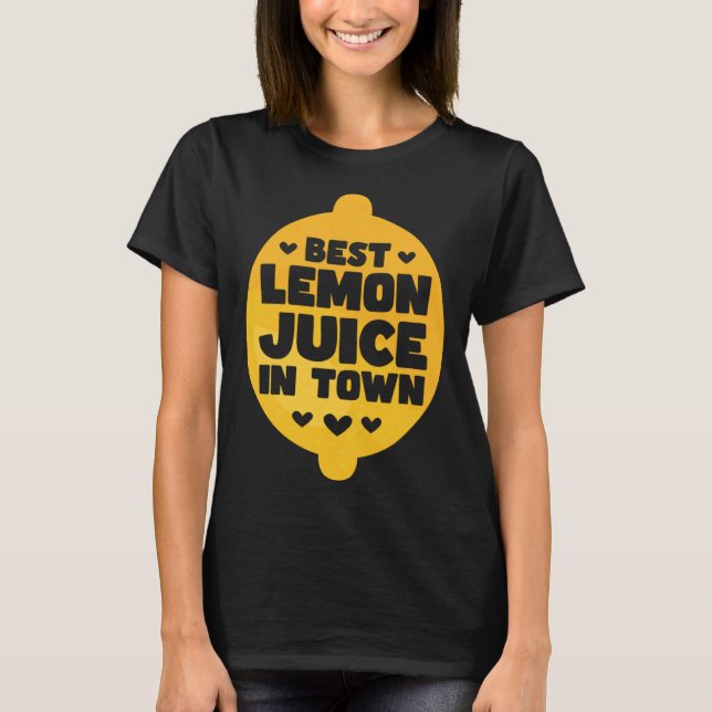 Lemonade Stand Business Boss Sell Lemon Juice Crew T-Shirt (Vorderseite)