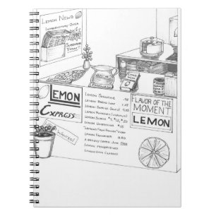 Lemonade Stand Business mit vielen Variationen Lem Notizblock