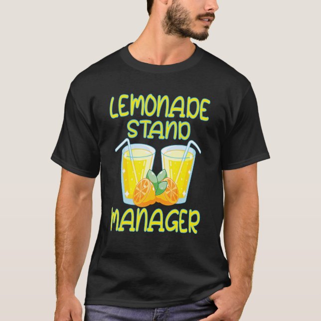Lemonade Stand Crew Sicherheit Boss Zitronensaft 9 T-Shirt (Vorderseite)