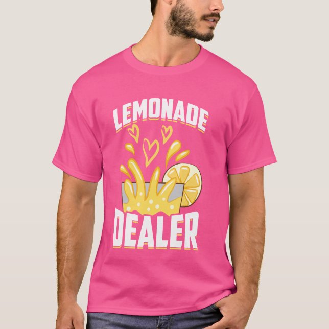 Lemonade Stand Dealer Cool erfrischendes Getränk T-Shirt (Vorderseite)