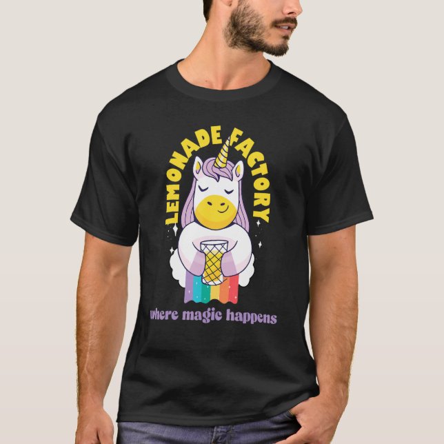 Lemonade Stand Factory Magic Entrepreneur Kinder u T-Shirt (Vorderseite)