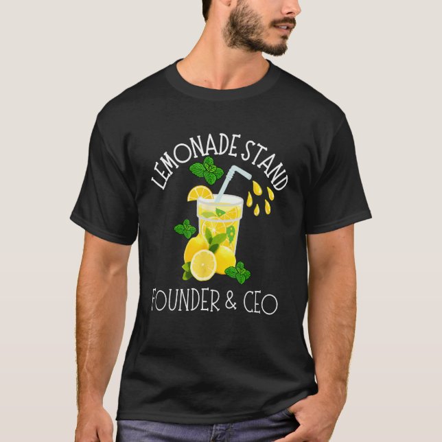 Lemonade Stand Founder and CEO Lemon Juice Boss T-Shirt (Vorderseite)