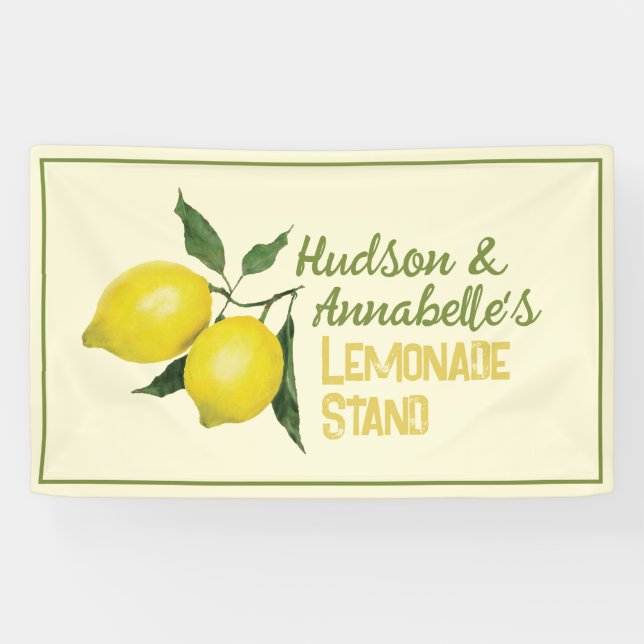 Lemonade-Stand für Fun Kids Business-Logos Banner (Horizontal)