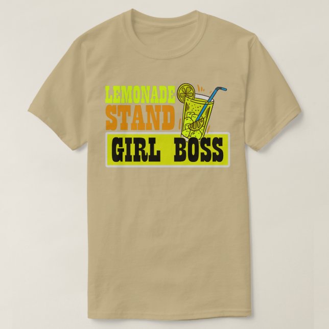 Lemonade Stand Girl Boss Funny Lemon Juice Busines T-Shirt (Design vorne)