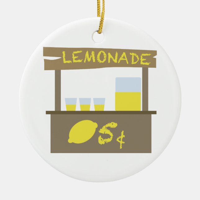 Lemonade Stand Keramik Ornament (Vorne)