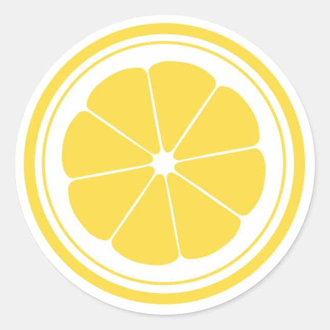 Lemonade Stand Lemon Stickers (Vorderseite)