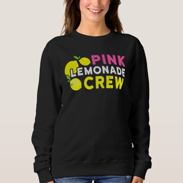 Lemonade Stand Pink Lemonade Crew Summer Frucht Le Sweatshirt (Vorderseite)