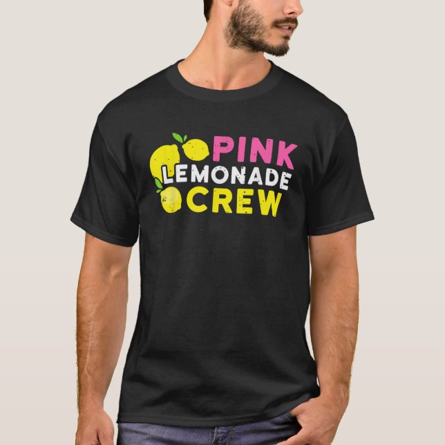 Lemonade Stand Pink Lemonade Crew Summer Frucht Le T-Shirt (Vorderseite)