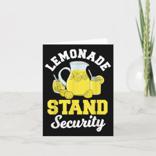 Lemonade Stand Security Lemon Juice Citrus Sommer Karte