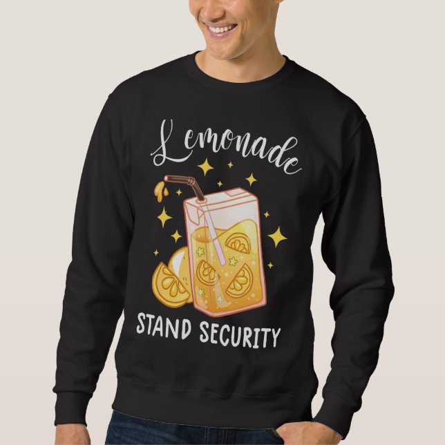 Lemonade Stand Security Lemon Juice Lemonade Crew Sweatshirt (Vorderseite)